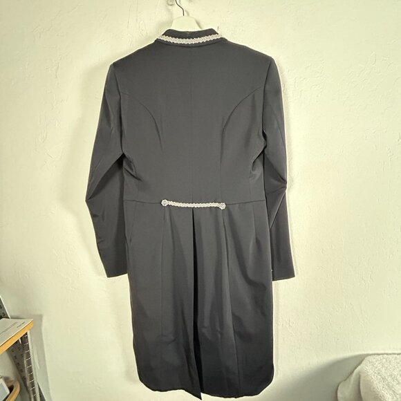 R.J. Classics Xtreme Equestrian Show Dress Coat Size 4R Double Breasted Black - Picture 2 of 10